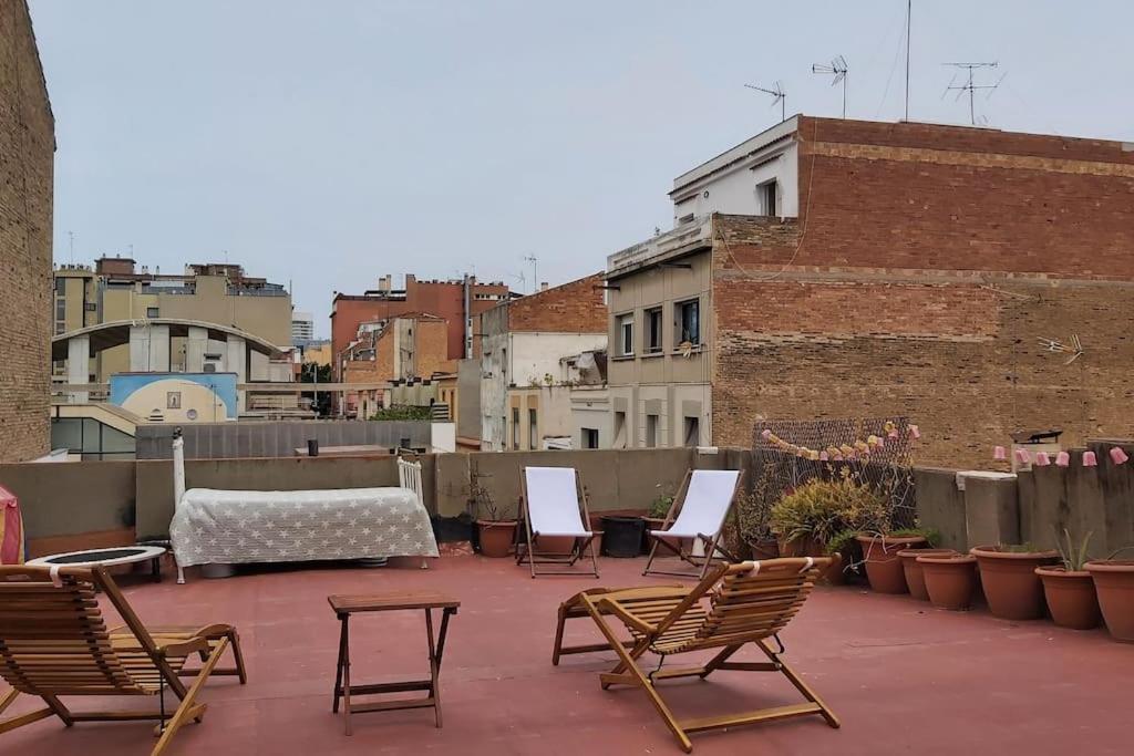 Small Room In Sants With Huge Terrace Barcelona Exteriör bild