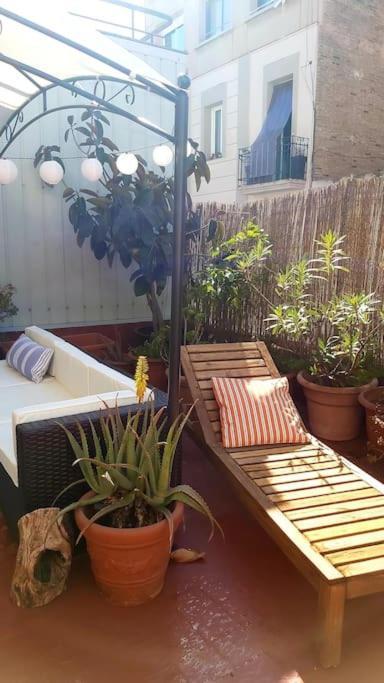 Small Room In Sants With Huge Terrace Barcelona Exteriör bild
