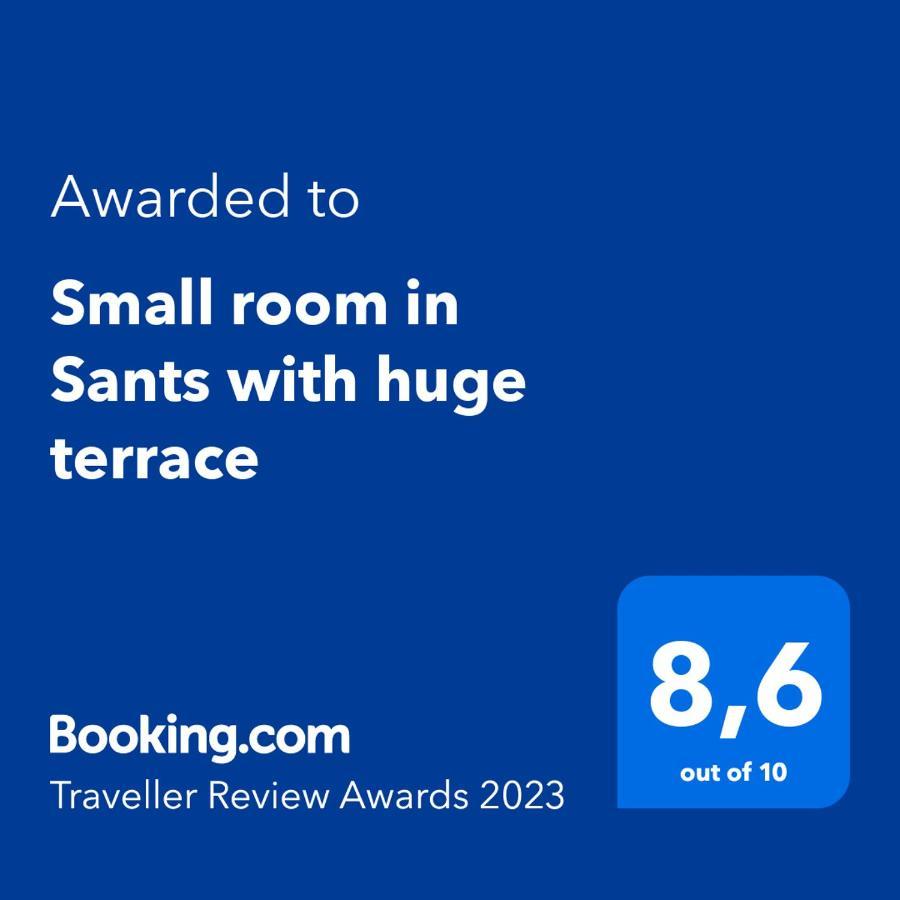 Small Room In Sants With Huge Terrace Barcelona Exteriör bild